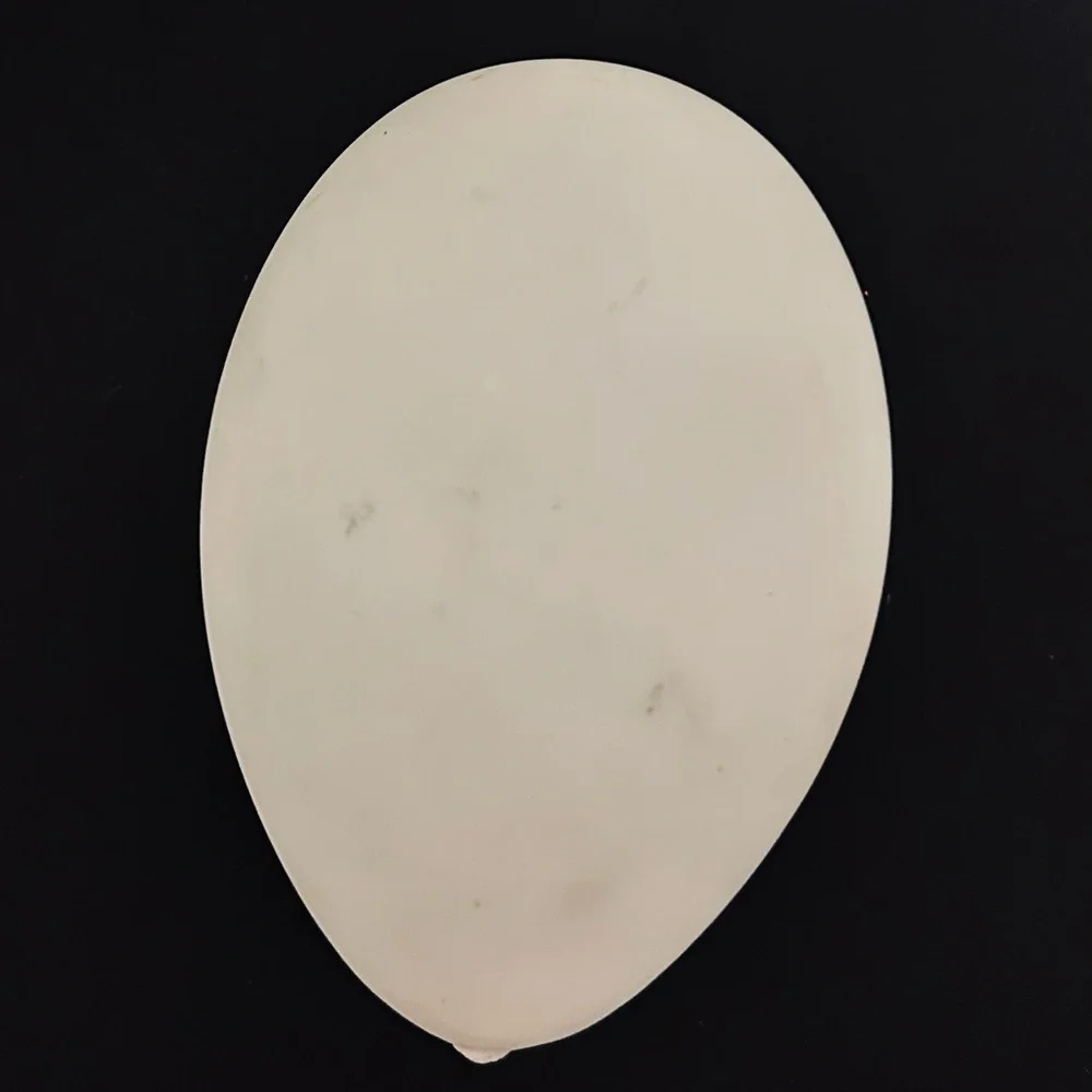 Late 1800’s Victorian Hand Blown, Hand Painted Milk Glass “ A Happy Easter “ Egg